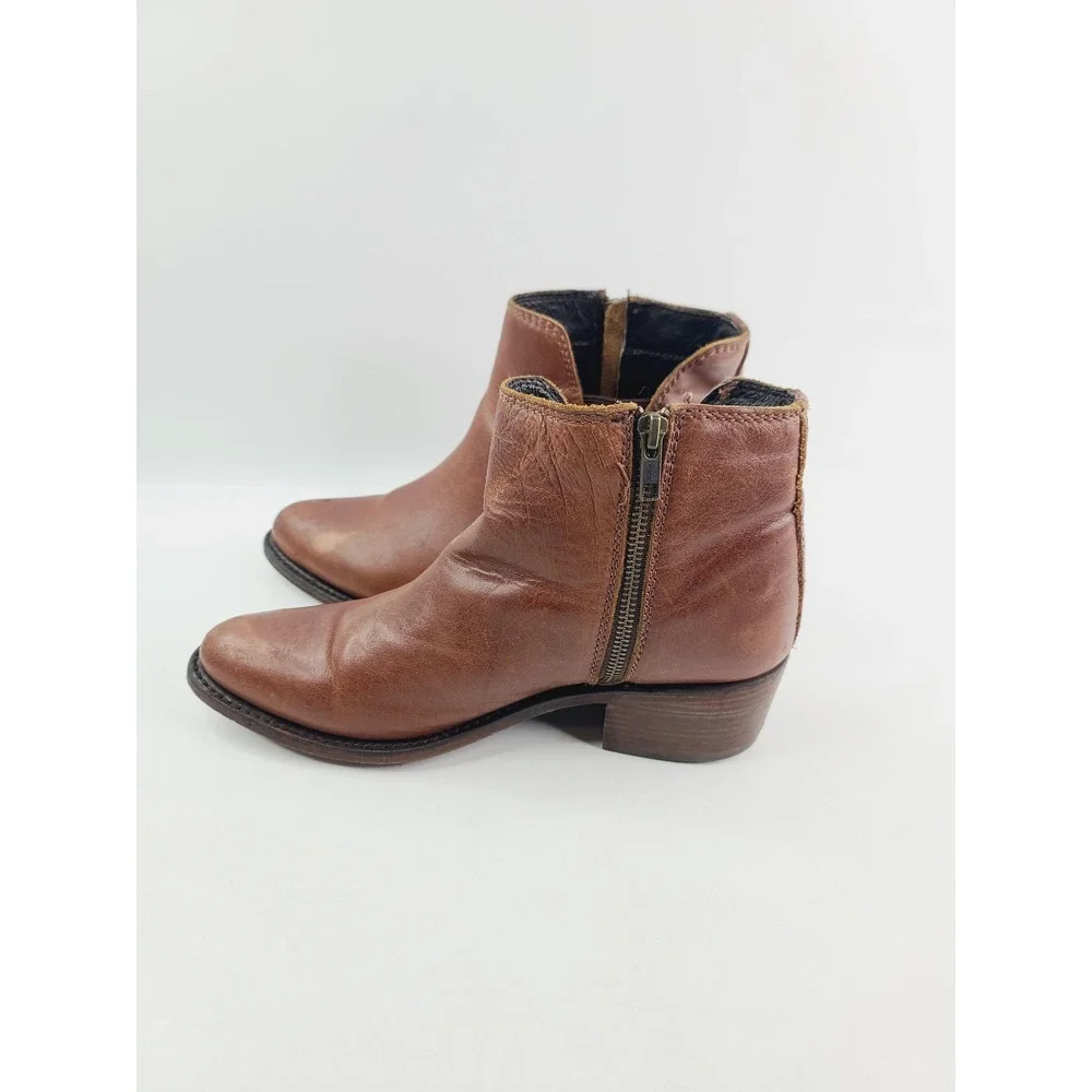 Liberty Black, Leather Ankle Boots, Booties‎ Women's, Size 9, Brown Color. A. H